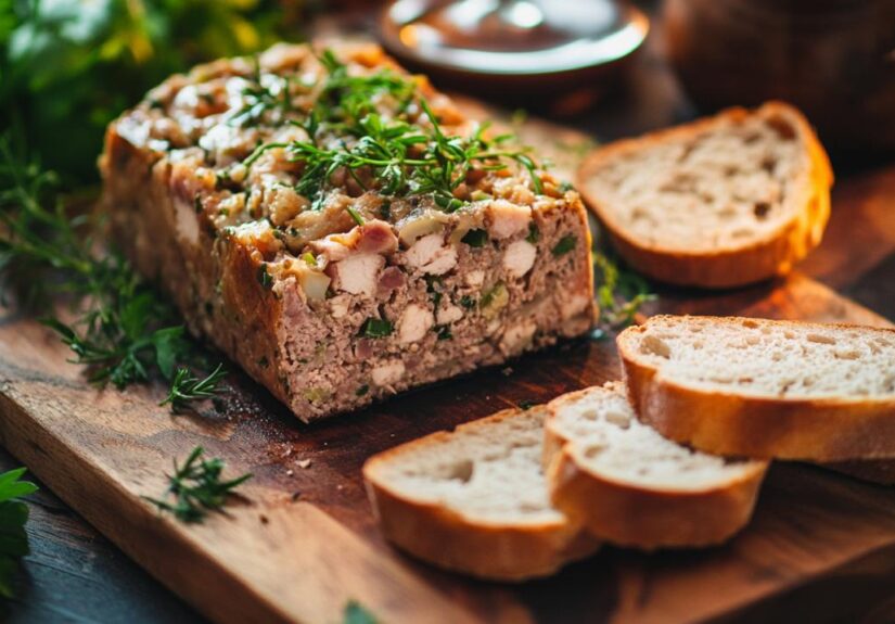 Terrina de carne picada y pollo con hierbas provenzales: receta tradicional paso a paso