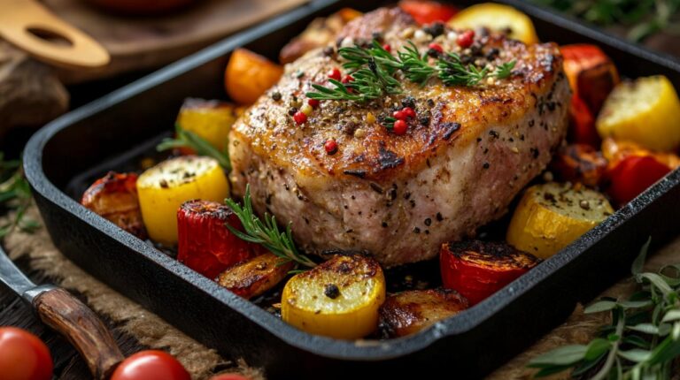 Paupiette de ternera al horno: Una rodaja fina de ternera con champiñones y salsa de vino blanco