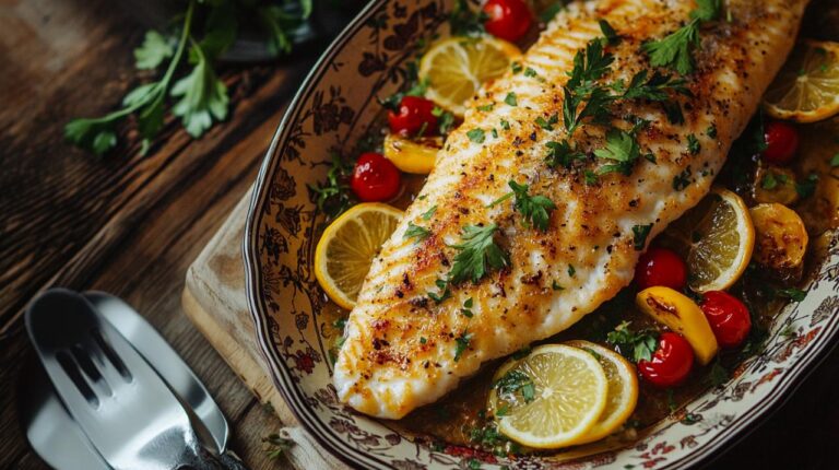 Platija dorada al horno: Secretos para realzar su sabor con hierbas frescas