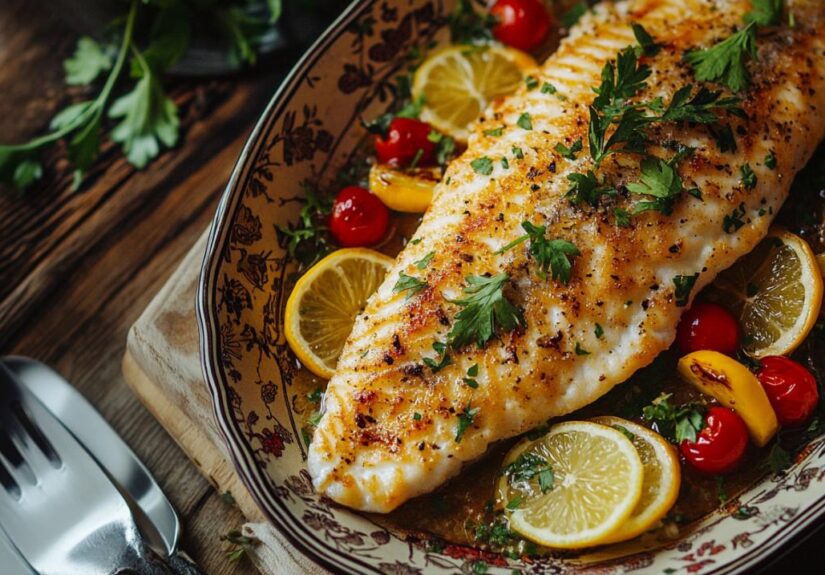 Platija dorada al horno: Secretos para realzar su sabor con hierbas frescas