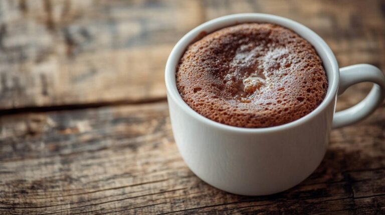 Mug Cake Saludable, Bajo en Calorías y Sin Huevo: La Receta Perfecta para un Antojo Rápido