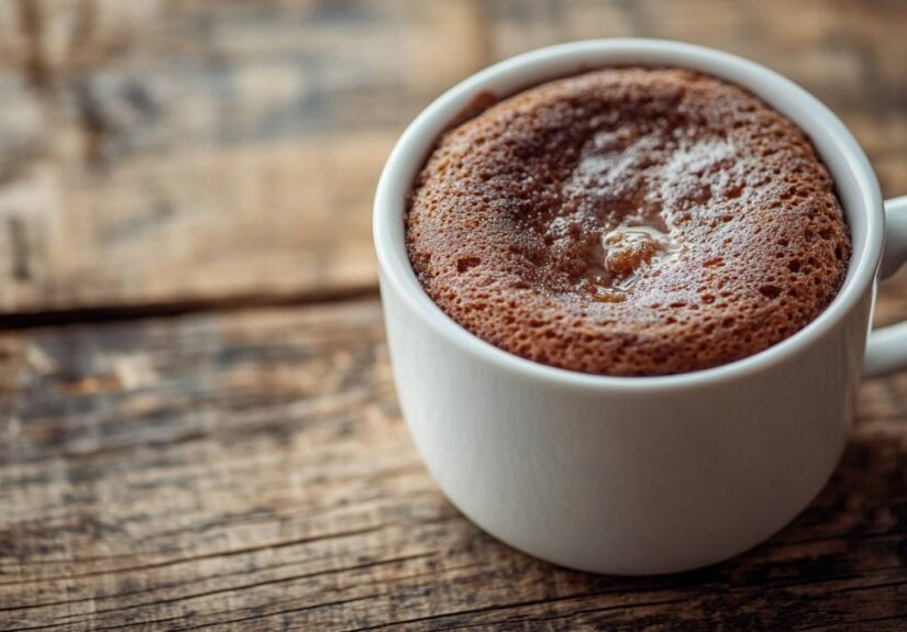 Mug Cake Saludable, Bajo en Calorías y Sin Huevo: La Receta Perfecta para un Antojo Rápido