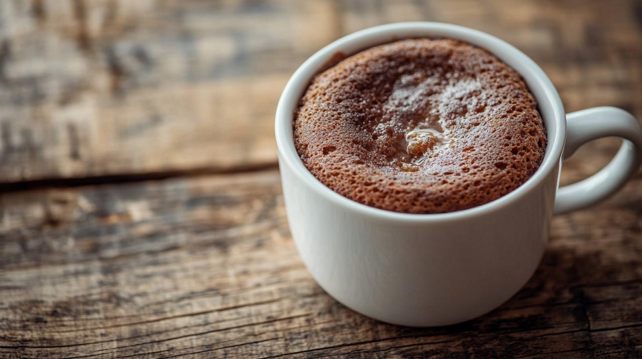 Mug Cake Saludable, Bajo en Calorías y Sin Huevo: La Receta Perfecta para un Antojo Rápido