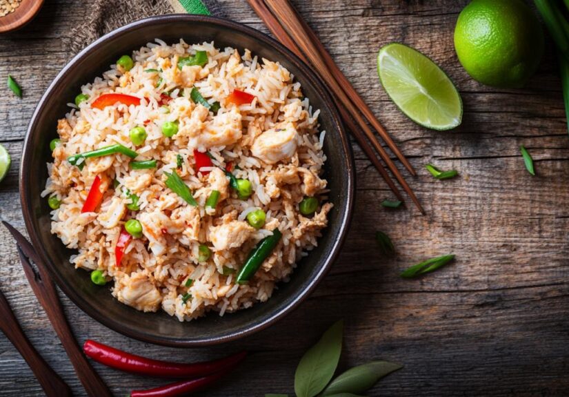 Cómo preparar la receta de arroz frito tailandés con cangrejo: sabores exóticos y método auténtico tradicional