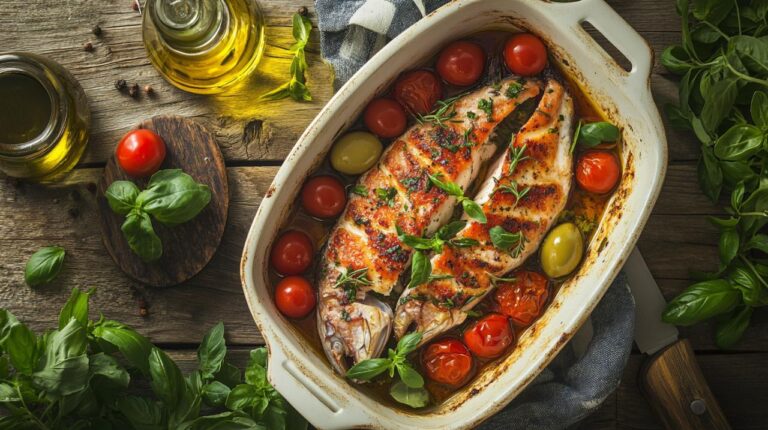 Guía paso a paso de la receta de filetes de salmonete al horno a la italiana: sabores mediterráneos saludables