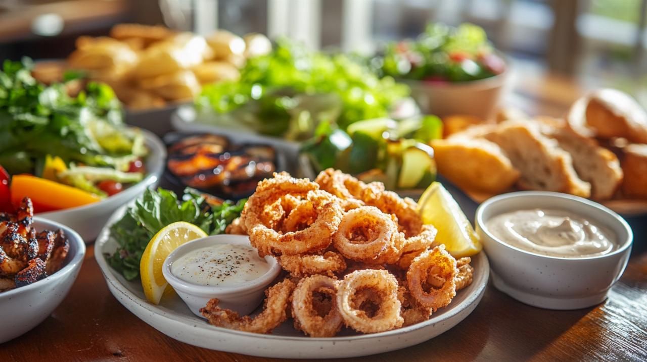 ¿Qué acompañamiento servir con calamares fritos? El hummus con crudités te sorprenderá