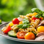 Ensalada de pasta con atún fresca y nutritiva: ¡la receta del sol para tus comidas!